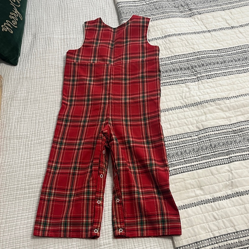 Smocked Red Plaid Longall - Picture 6 of 6